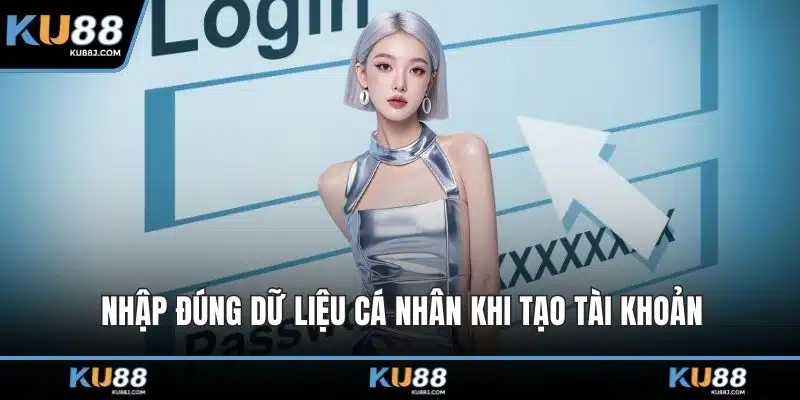 Đăng Ký KU88 – Trải Nghiệm Cá Cược Đỉnh Cao, Thưởng Lớn 2 Nhập đúng dữ liệu cá nhân khi tạo tài khoản